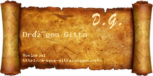Drágos Gitta névjegykártya